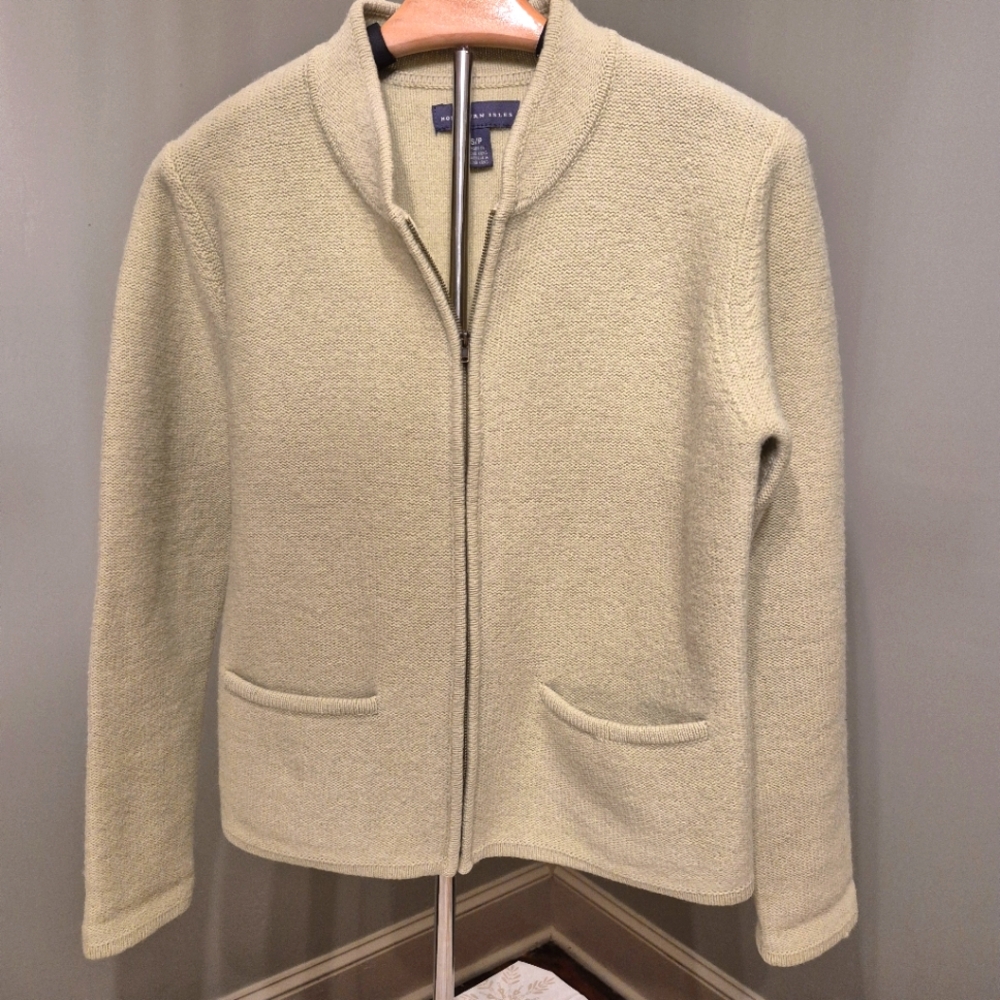 Northern Isles WOOL Women's Green Cardian